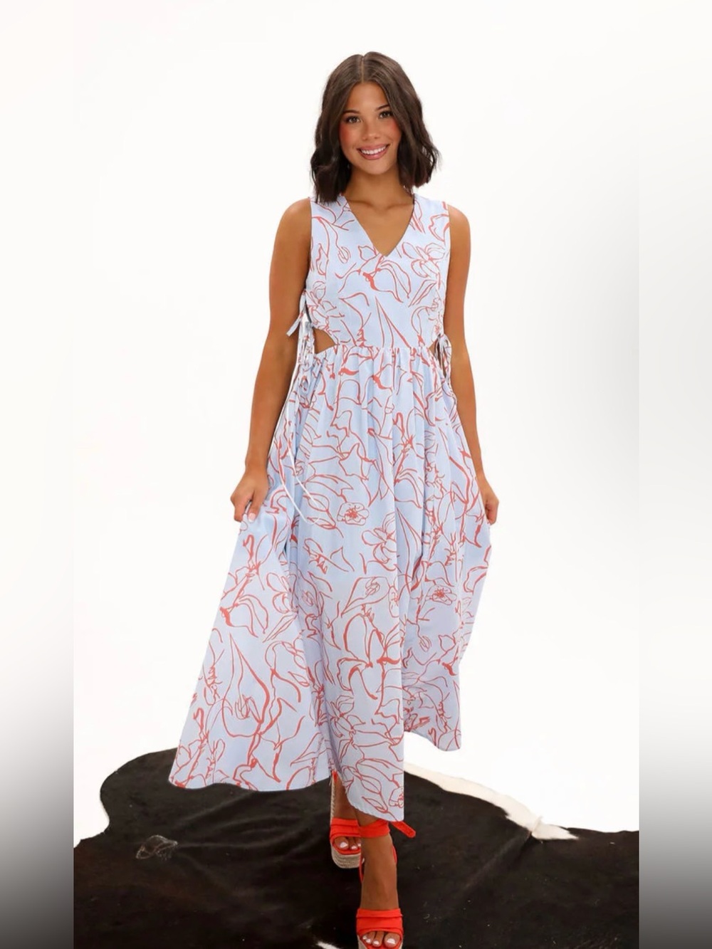 Meet Me In Santorini Dreams Maxi Dress